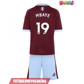 Lacne Dětský Futbalové dres Aston Villa Ibrahim Mbaye #19 2026-27 Krátky Rukáv - Domáci (+ trenírky)
